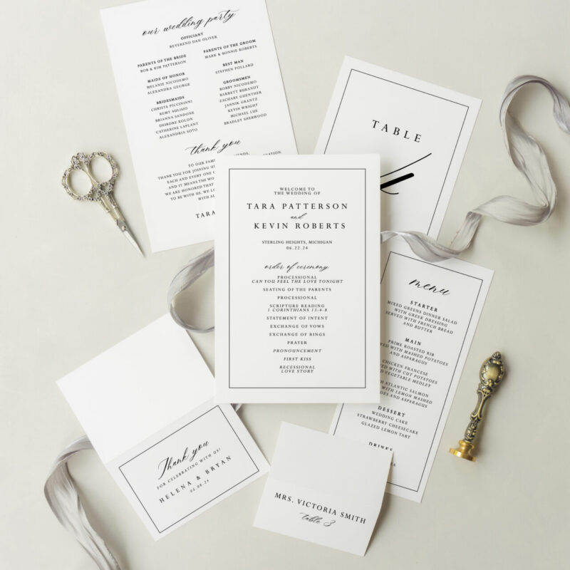 Wedding accessories - Aspen design