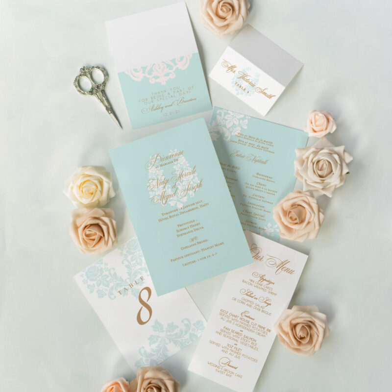 Wedding accessories - Begonia design