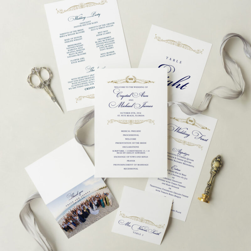 Wedding accessories - Hyacinth design