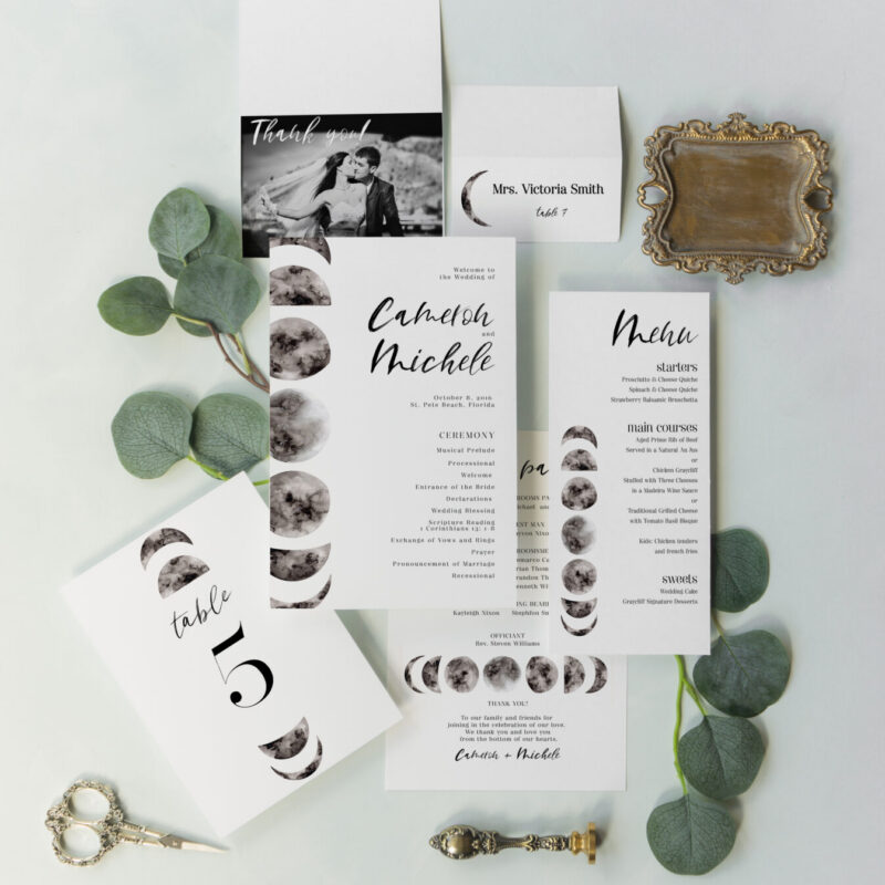Wedding accessories - Lunar design