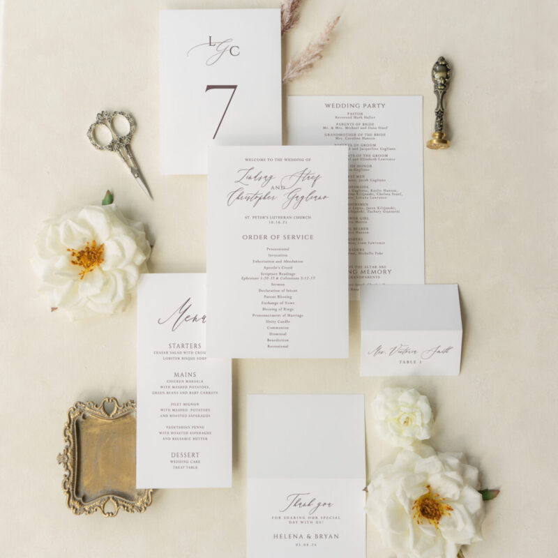 Wedding accessories - Magnolia design