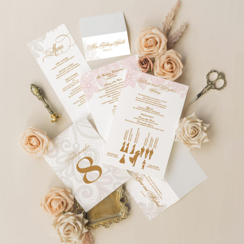 Wedding accessories - Pansy design