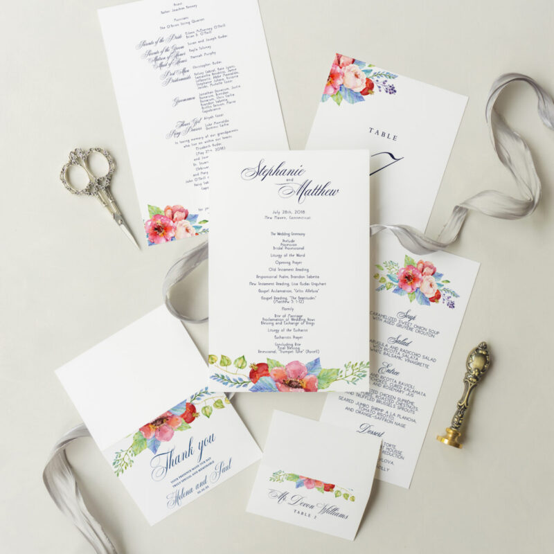 Wedding accessories - Thistle design