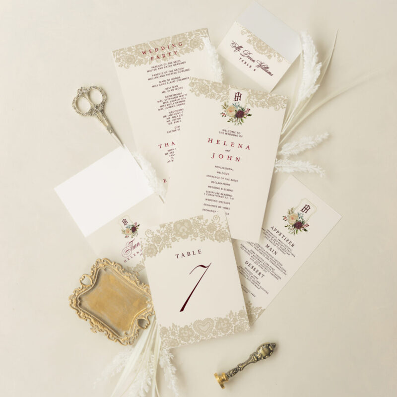Wedding accessories - Venice design