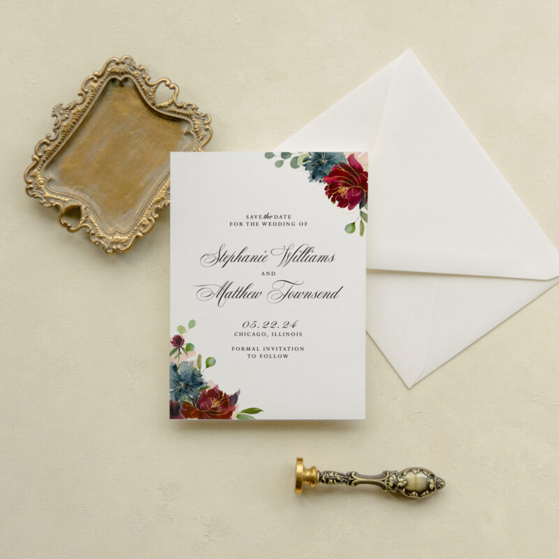 Save the date card - Berkeley design