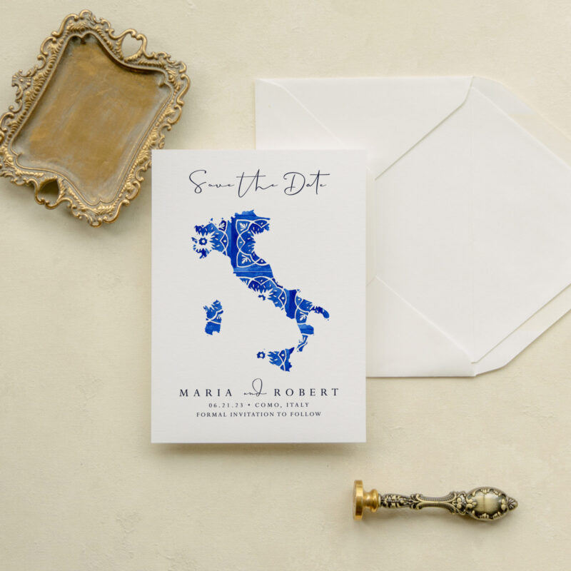 Save the date card - Capri design