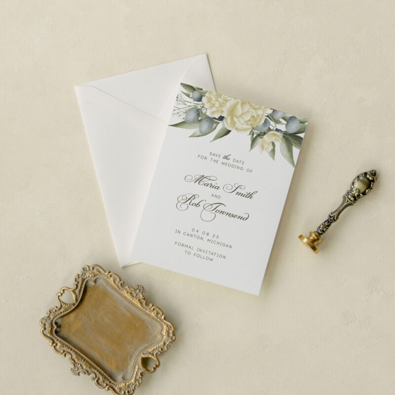 Save the date card - Como design