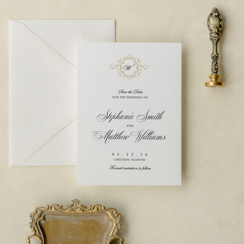 Save the date card - Alhambra design
