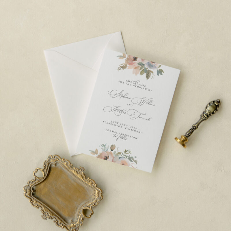 Save the date card - Dover design
