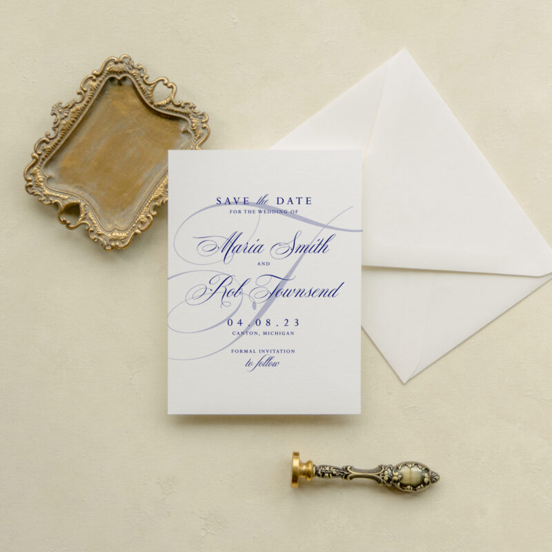 Save the date card - Everlasting design
