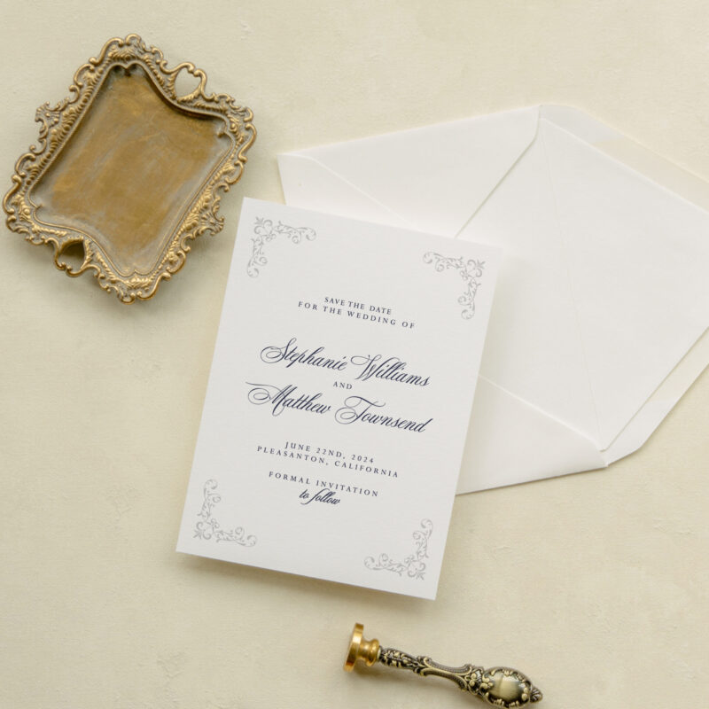 Save the date card - Flagstaff design