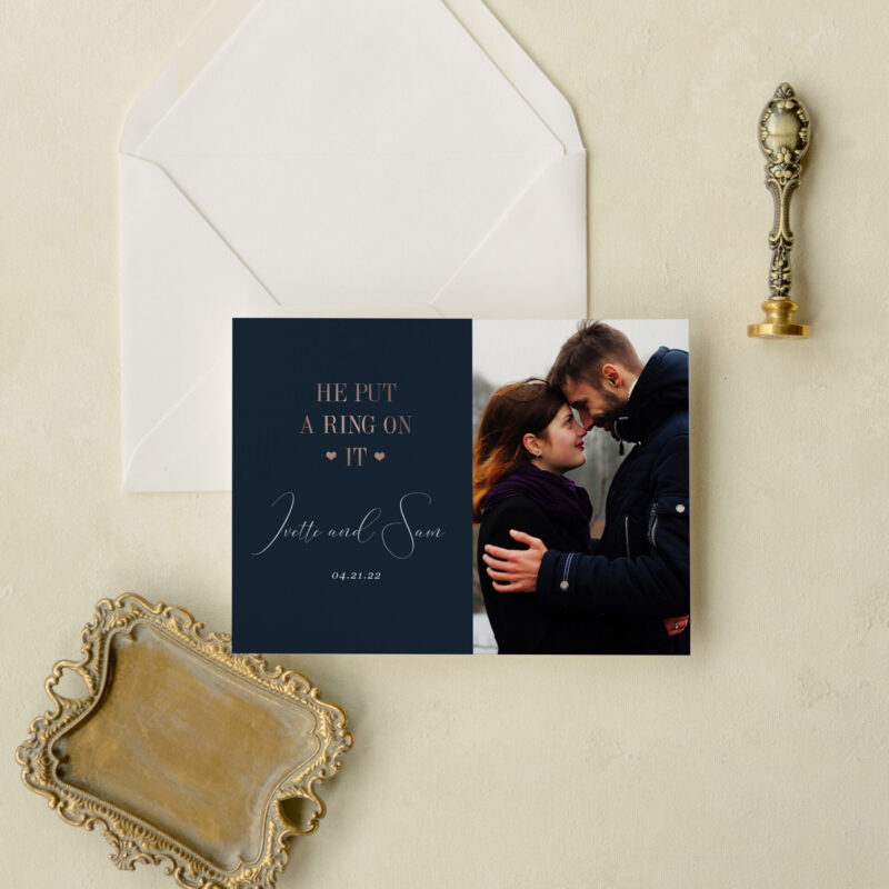 Save the date card - Gentle design
