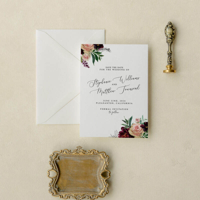 Save the date card - Killeen design