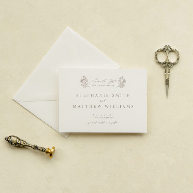 Save the date card - Lille design