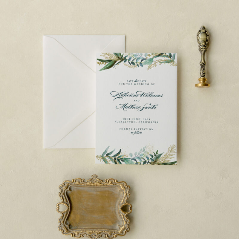 Save the date card - Marana design