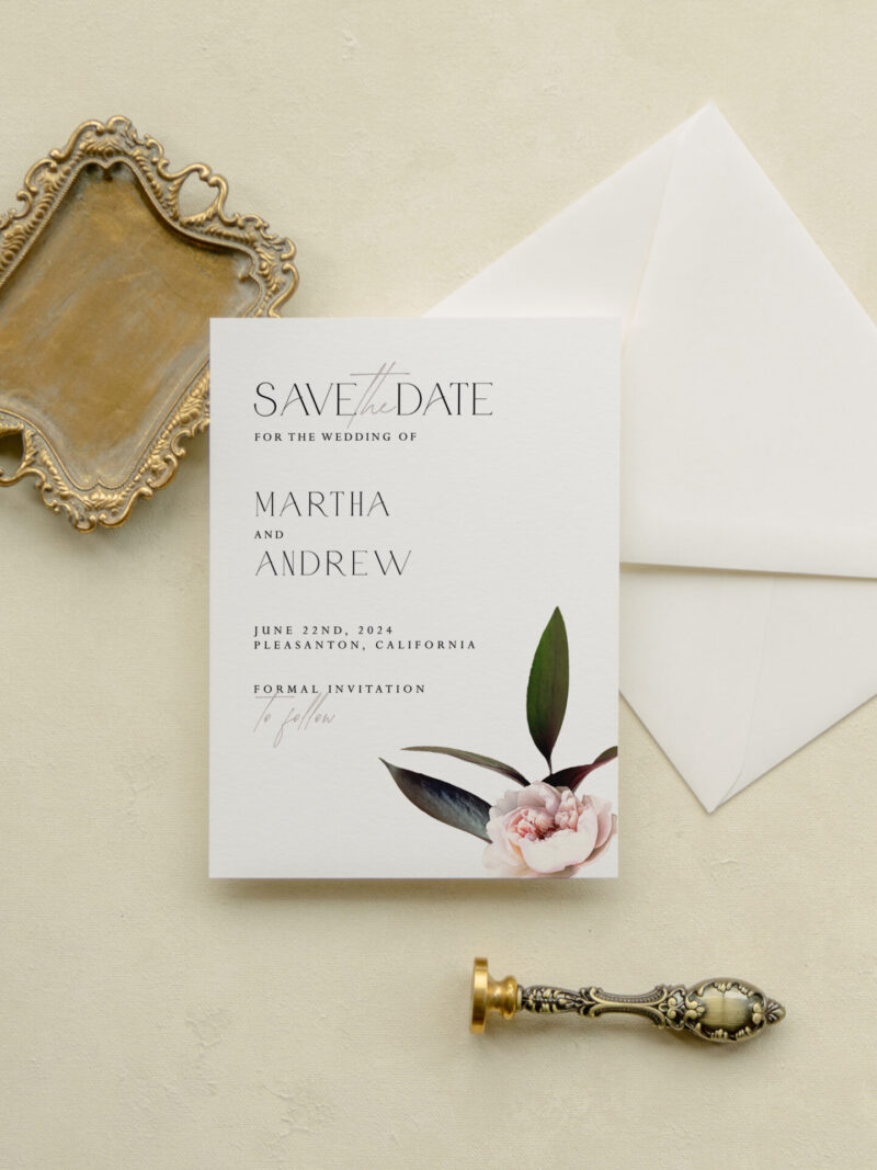 Save the date card - Melbourne design