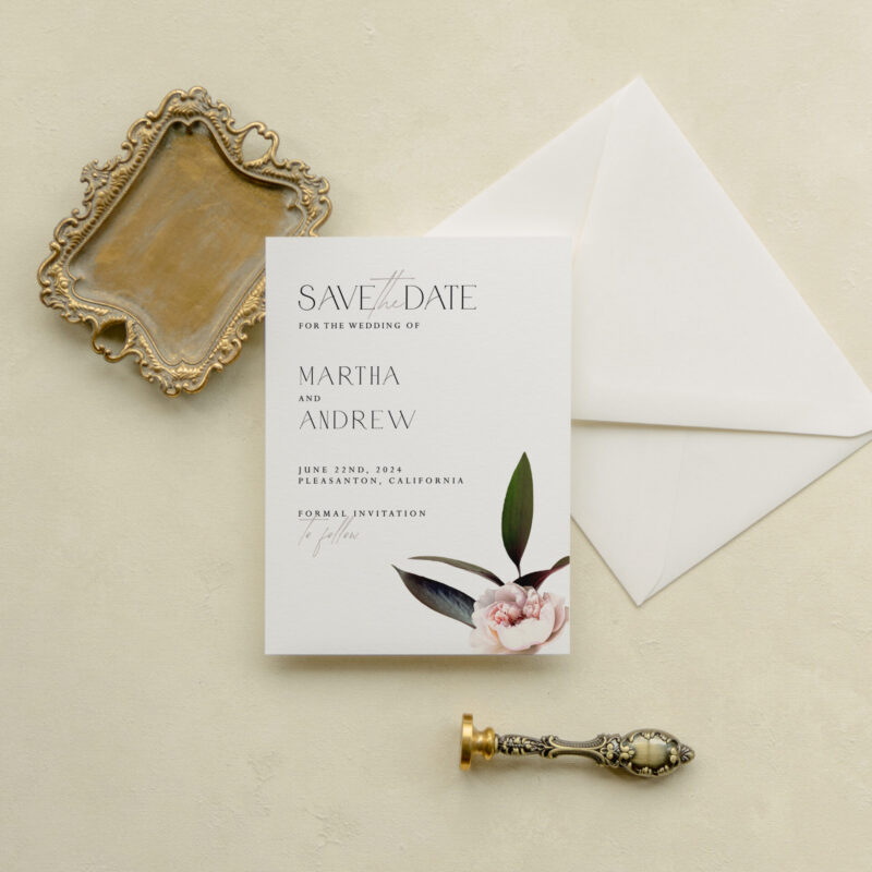 Save the date card - Melbourne design