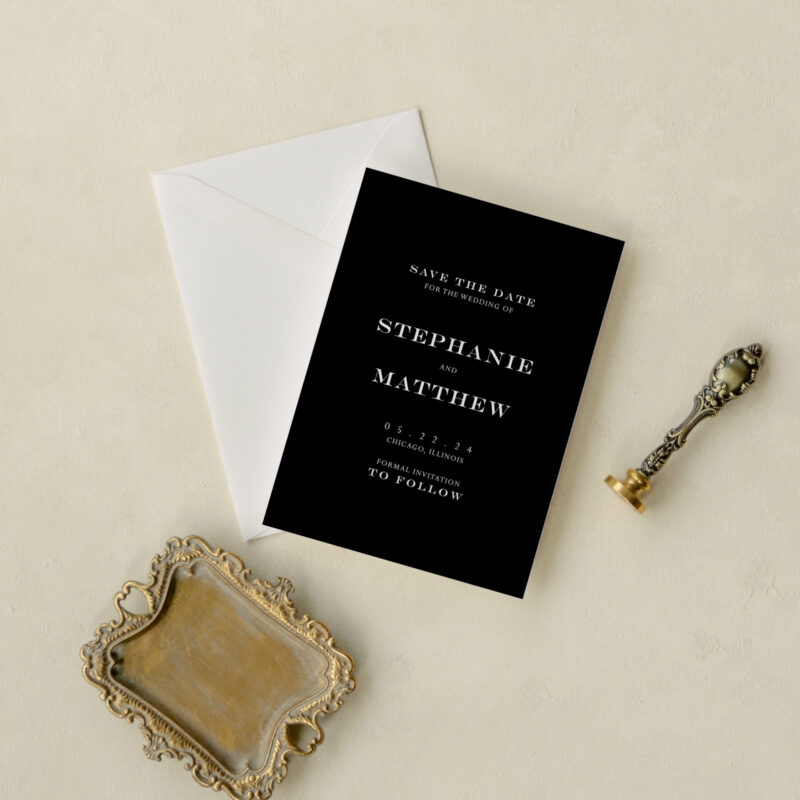 Save the date card - Ottawa design