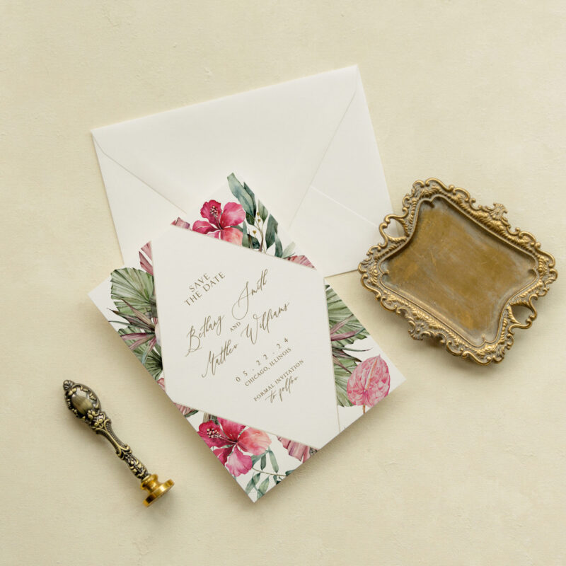 Save the date card - Tampa design