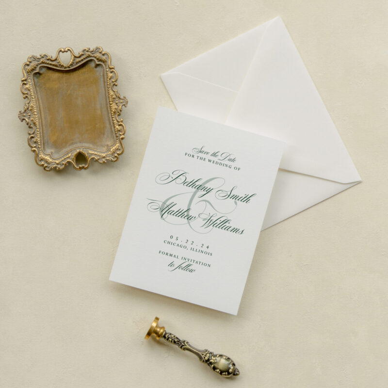 Save the date card - Tuscaloosa design