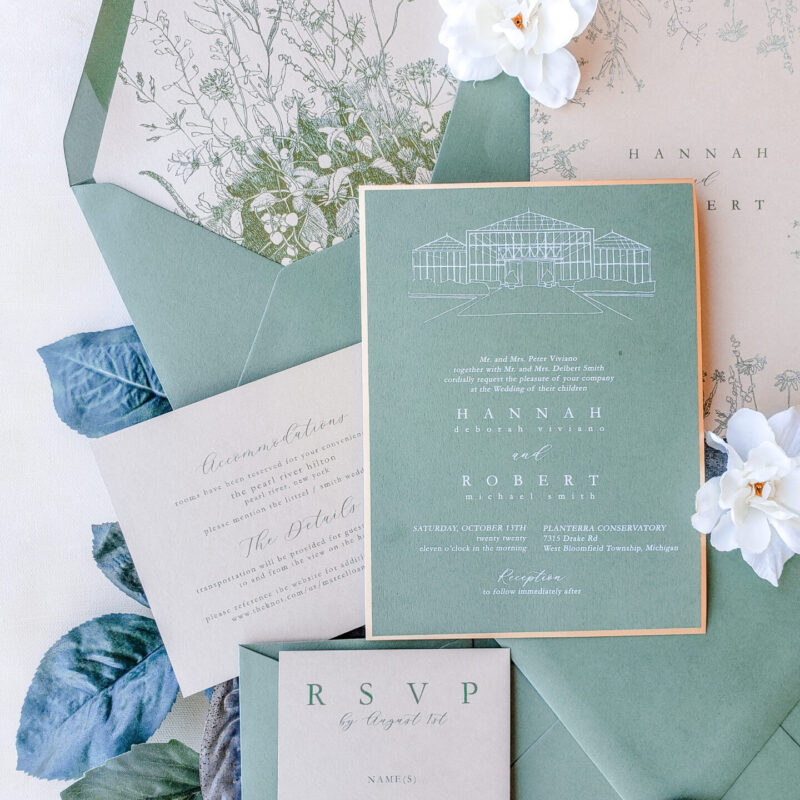 Couture "Planterra" layered suite