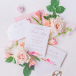 Bridal shower invitation suite with customizable invitations, thank you cards, RSVP cards, and signs.