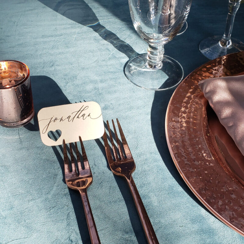 Couture Hearts placecards