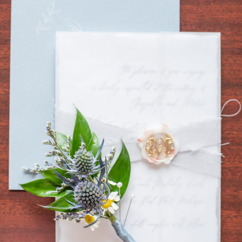 Couture "Gerathy" pressed invitation