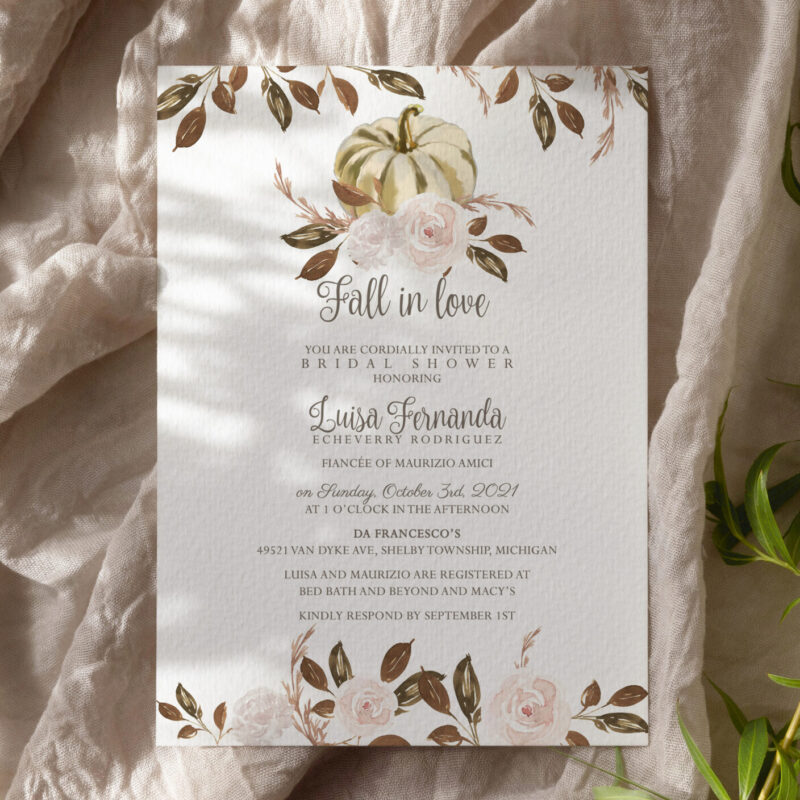 "Kara" fall inspired bridal shower