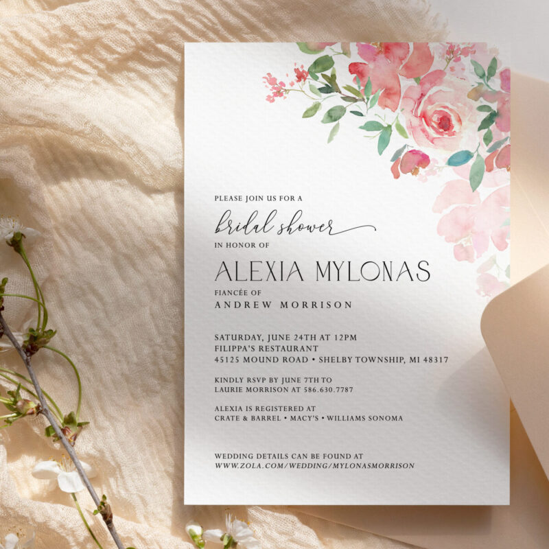 "Alexia" flower bridal shower