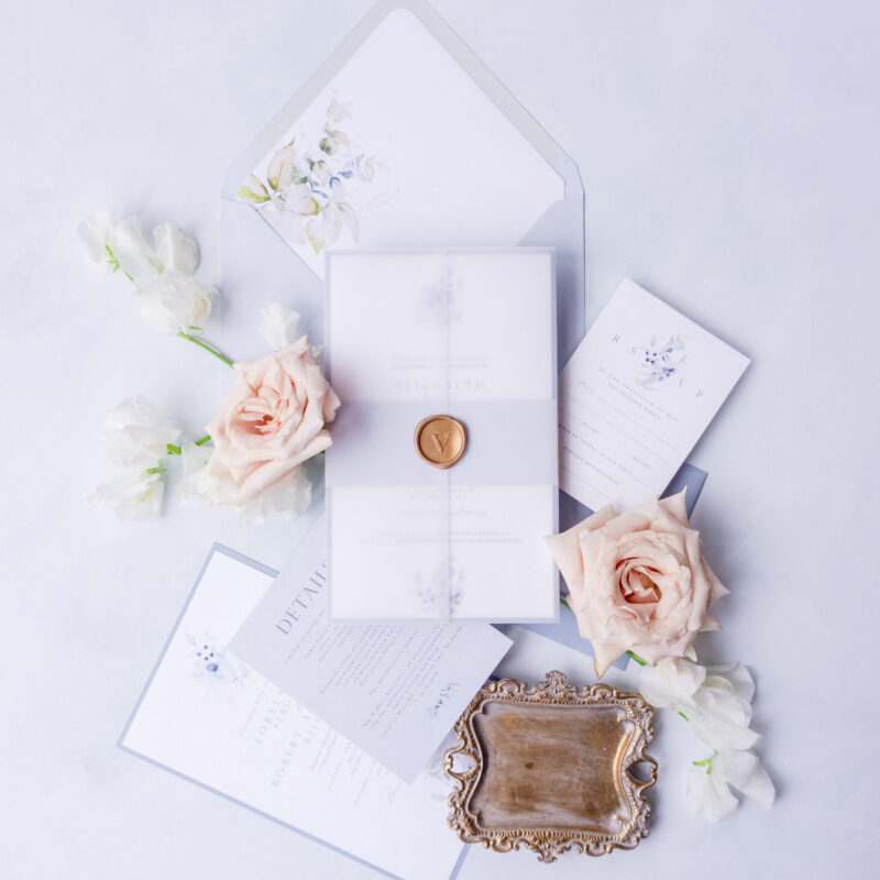 Blank vellum wrap