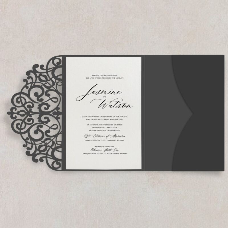 Signature Laser cut pocket folders (A7.5 - 5"x7.25")