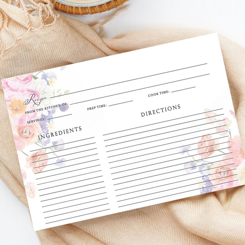 Recipe card