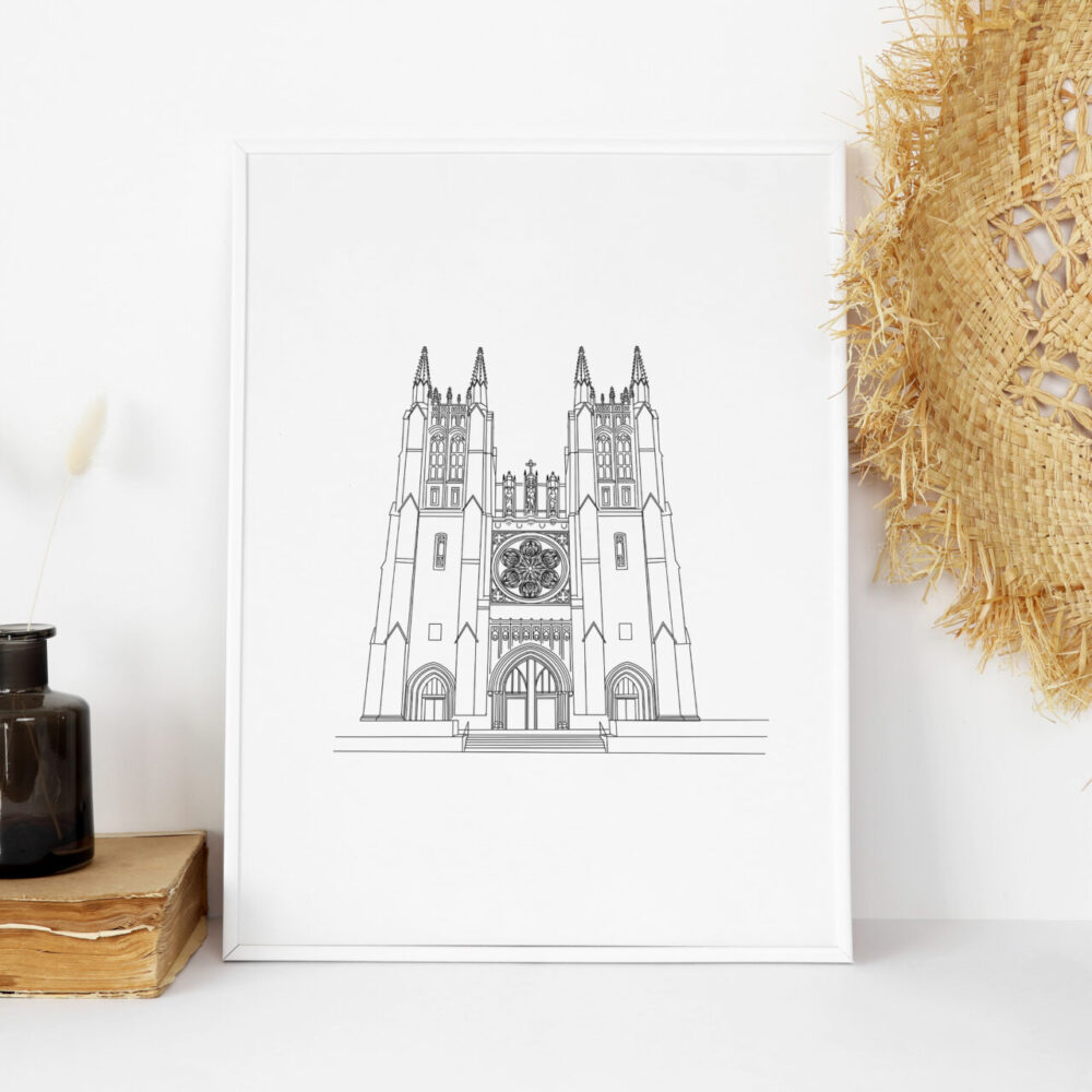 MOST BLESSED SACRAMENT CATHEDRAL architectural sketch