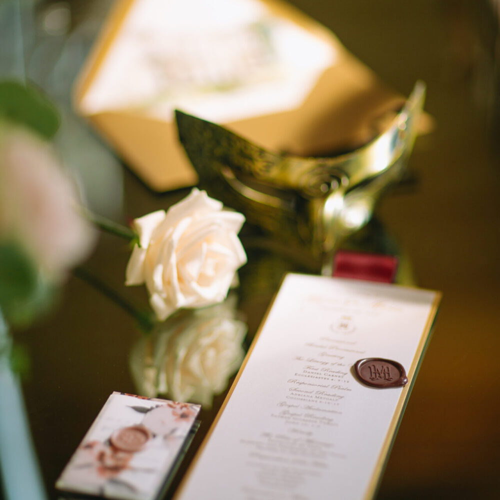 Elegant wedding ceremony programs - simple, folded, fan style, and specialty options