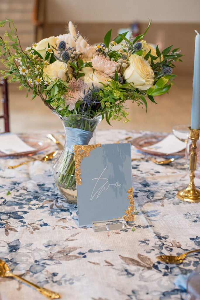 Elegant table numbers for weddings - paper, acrylic, trifold, and specialty options