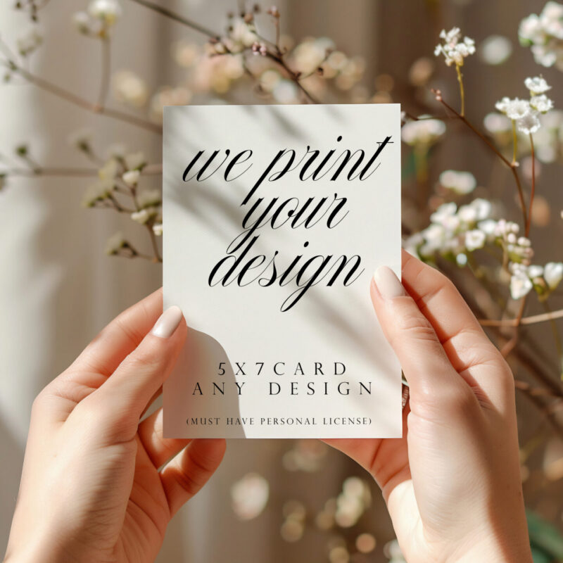 We print your design - Save the date card