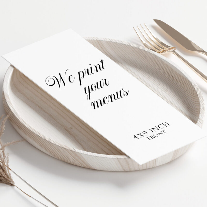 We print your design - Menu card