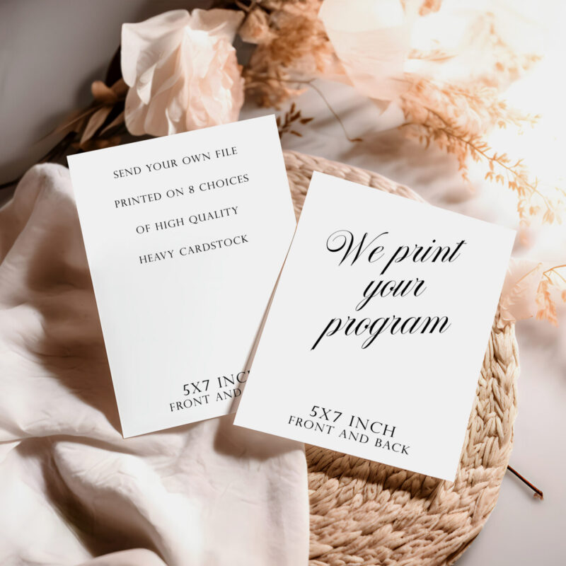 We print your design - Program