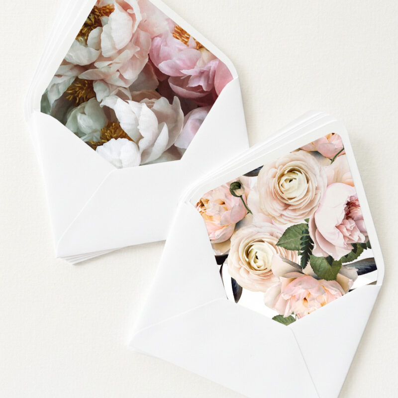 Envelope liners - Full Floral