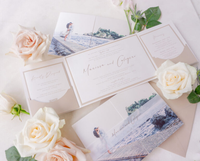 Luxury Grand Hotel Timeo wedding seating chart with elegant acrylic design, white calligraphy, and soft blue floral decor, perfect for a romantic destination wedding in Sicily.