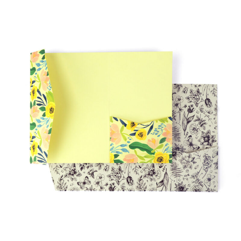Printed pocket folder
