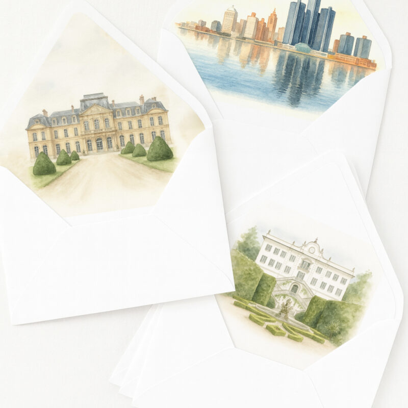 Envelope liners - Venue or Custom illustration