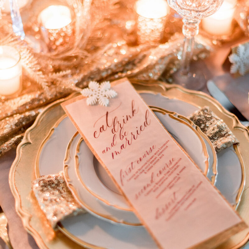 Couture 'Warm Christmas' menus