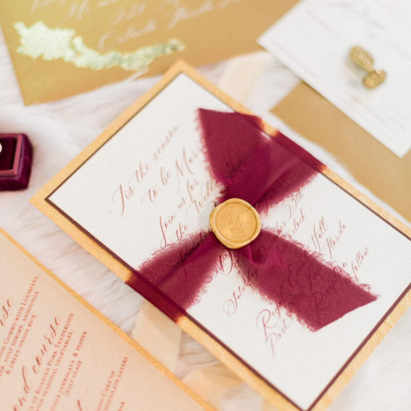 Couture 'Warm Christmas' Invitation suite