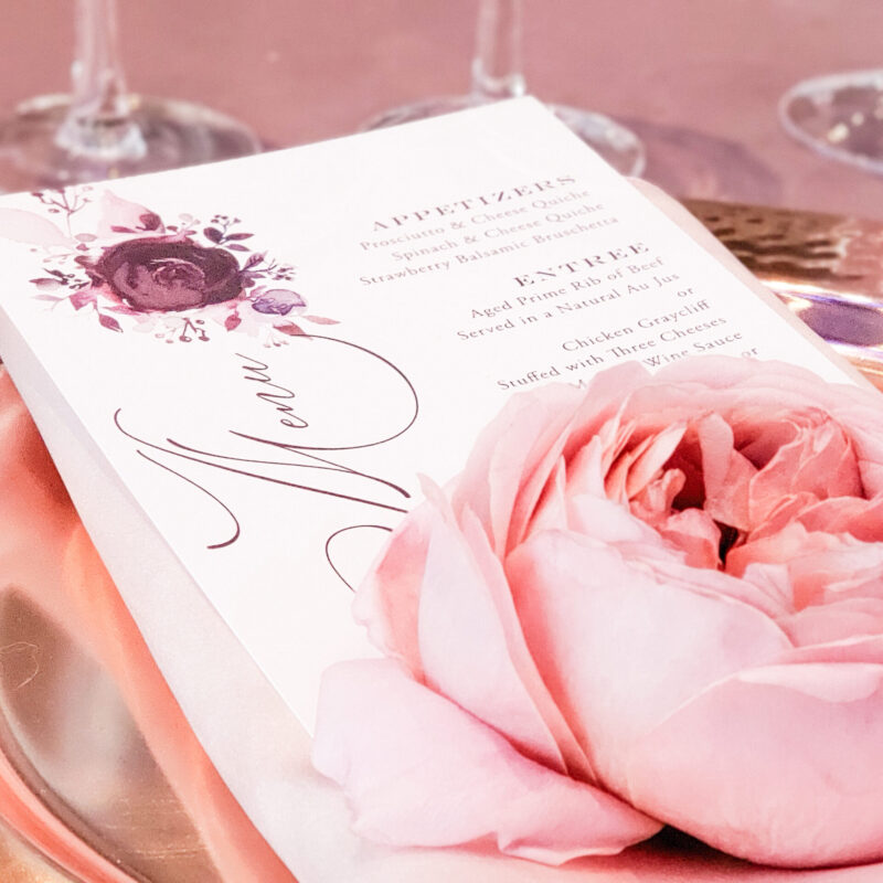 Albany design flat menu