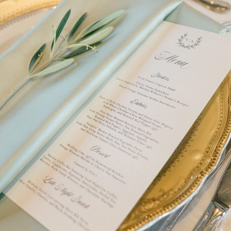 Flat simple menu  - London design