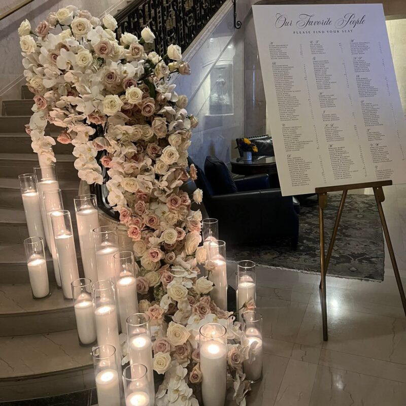 Elegant romantic seating arrangement print