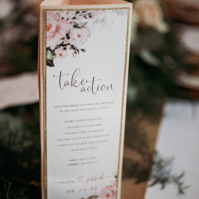 Garden whimsy Table trifold Alexandria design