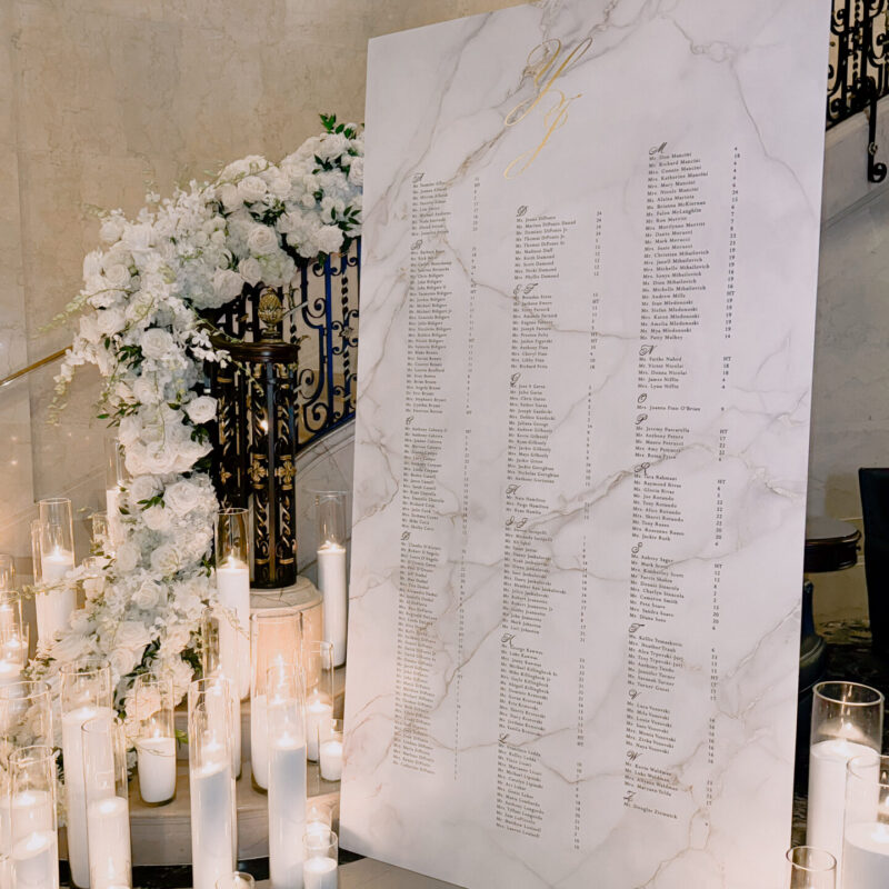 Extralarge marble seating arrangement display self standing